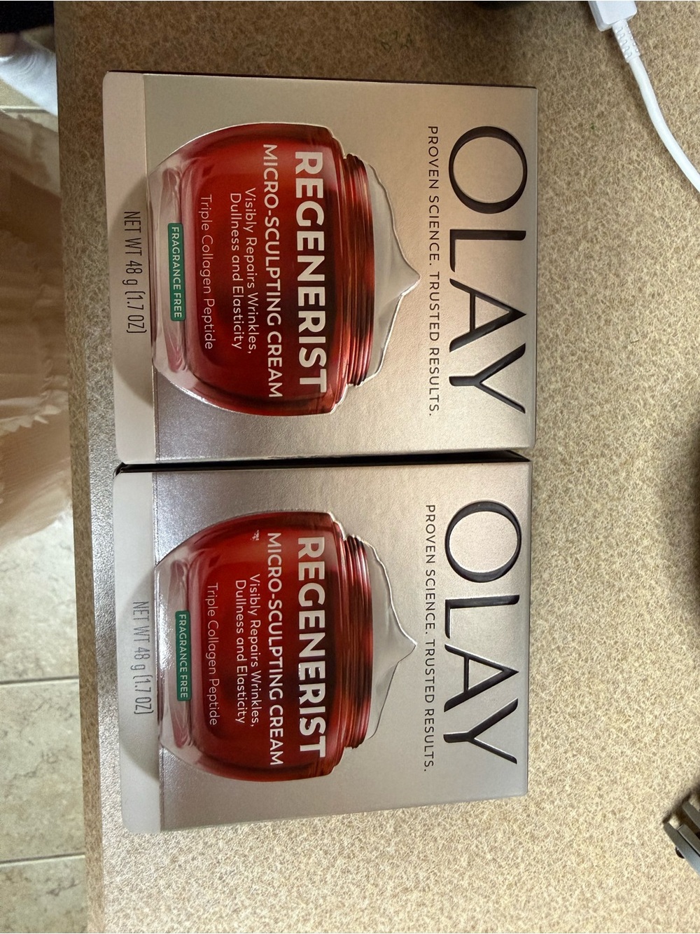 Okay regenerist micro sculpting cream, triple collogen